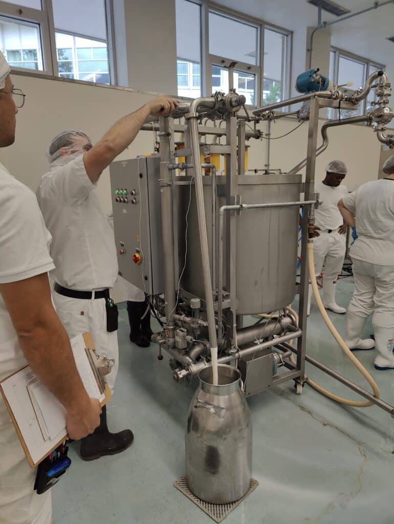 Atelier d’ultrafiltration pour la valorisation des protéines de lactosérum